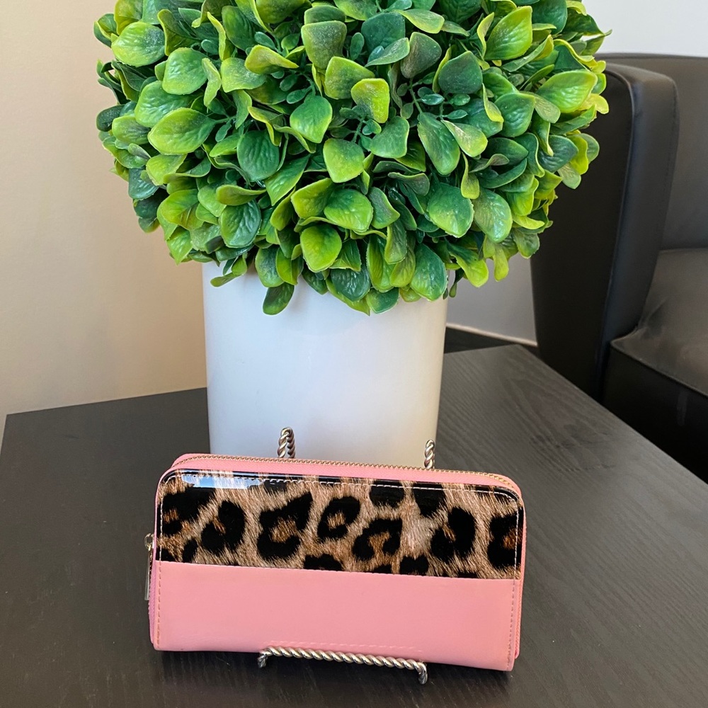Sasha Leopard Print Detailed Wallet